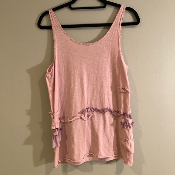 J. Crew // Mauve Ruffled Top - Picture 2 of 3